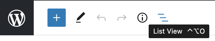 The "List View" represented by an icon of 3 lines